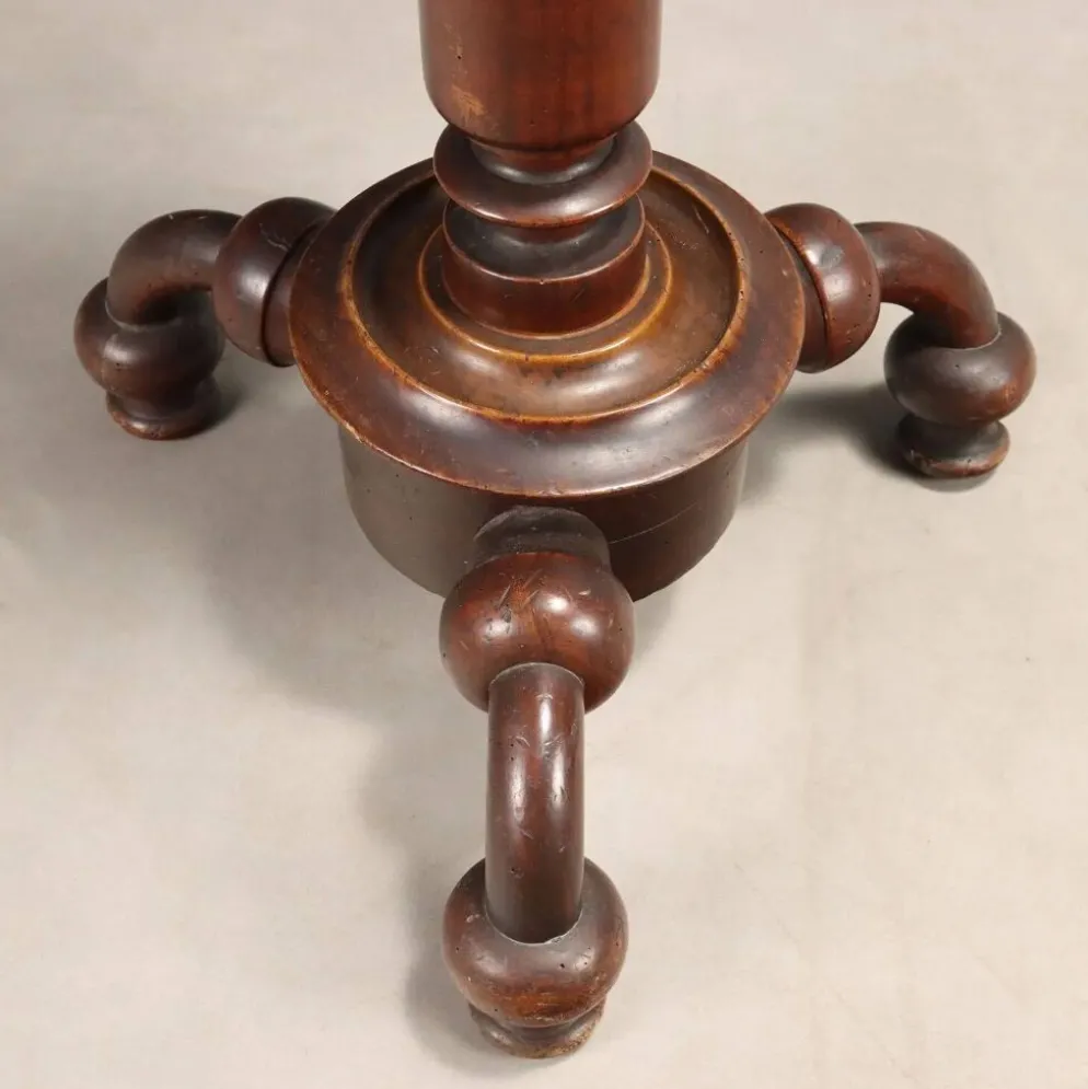 Porte-manteau ancien en orme et érable, Italie, XIXe siècle