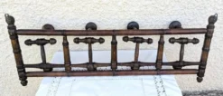 Porte manteau ancien Mural Vestiaire bois Tourné Bambou Bistrot 1900