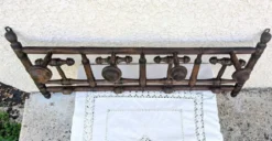Porte manteau ancien Mural Vestiaire bois Tourné Bambou Bistrot 1900
