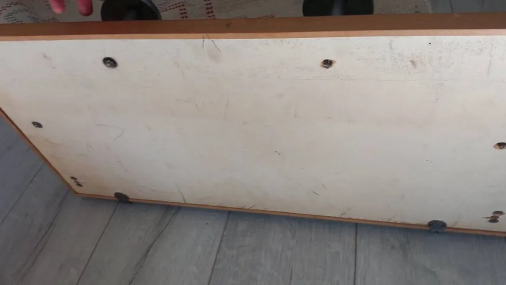 Porte manteau années 50 avec miroir patères métal et tablette verre