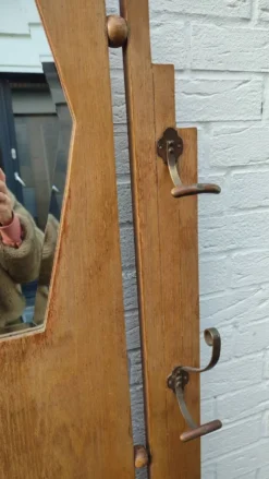 Porte manteau art déco en chêne