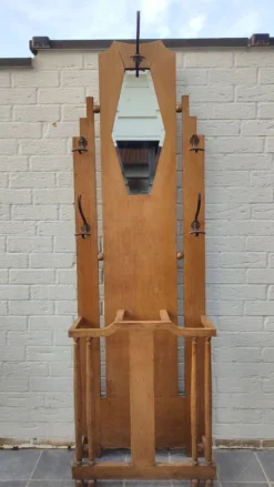Porte manteau art déco en chêne