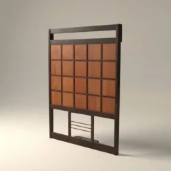 Porte-manteau Art déco sur pied en hêtre teinté, années 1920-30