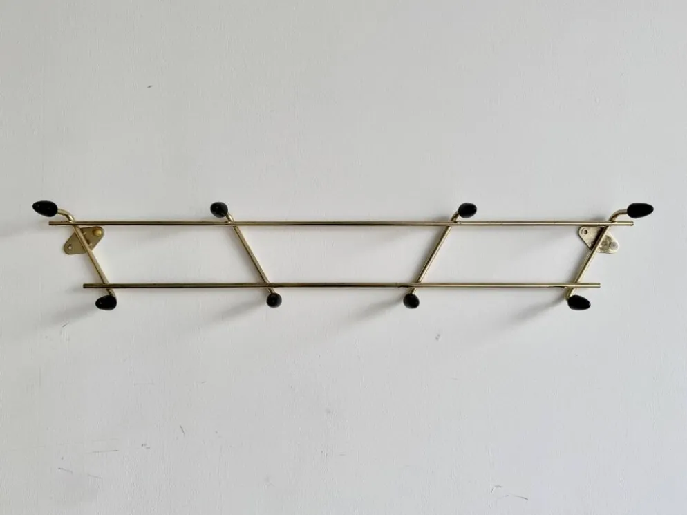 Porte-manteau atomique vintage or et noir