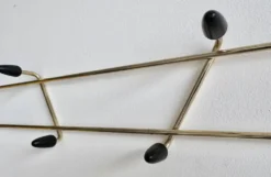 Porte-manteau atomique vintage or et noir