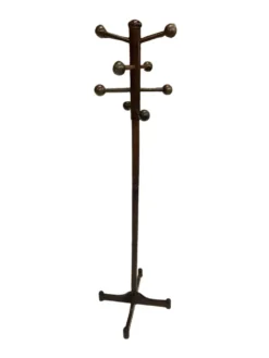 Porte-manteau autoportant en bois vintage au design Sputnik, années 1970, marron