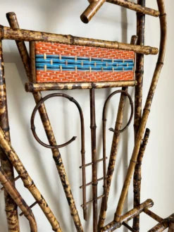 Porte manteau bambou années 30