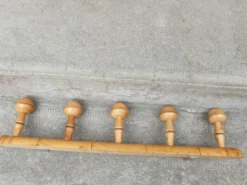 Porte manteau bambou bambou 5 patères