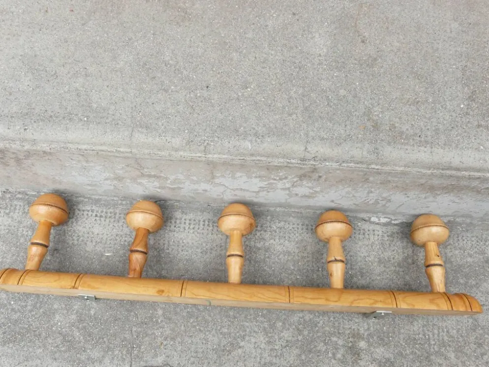 Porte manteau bambou bambou 5 patères