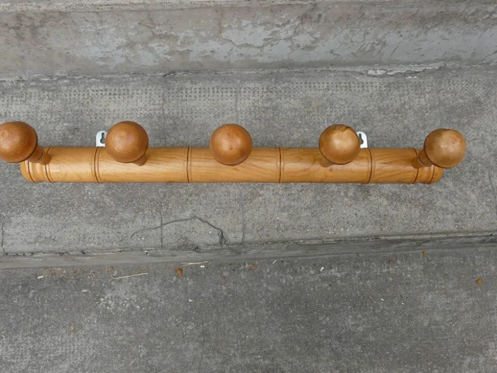 Porte manteau bambou bambou 5 patères