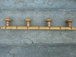 Porte manteau bambou 4 patères