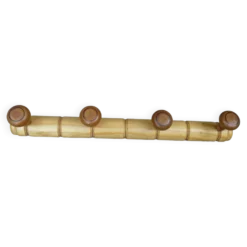 Porte manteau bambou 4 patères