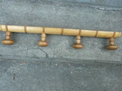 Porte manteau bambou 4 patères