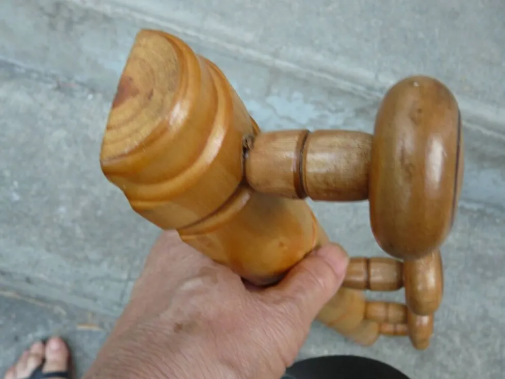 Porte manteau bambou 4 patères