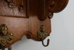 Porte-manteau belge en chêne du XXe siècle, de style baroque Bruegel