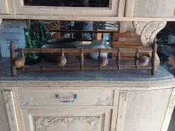 Porte-manteau Bistrot ancien en bois tourné