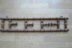 Porte-manteau bistrot 4 patères repliables