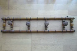 Porte-manteau bistrot 4 patères repliables