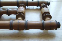 Porte-manteau bistrot 4 patères repliables