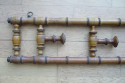 Porte-manteau bistrot 4 patères repliables