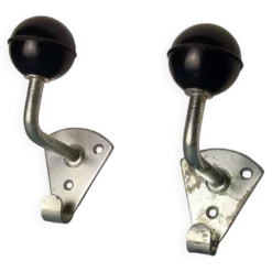 2 Porte manteau à boule bakélite