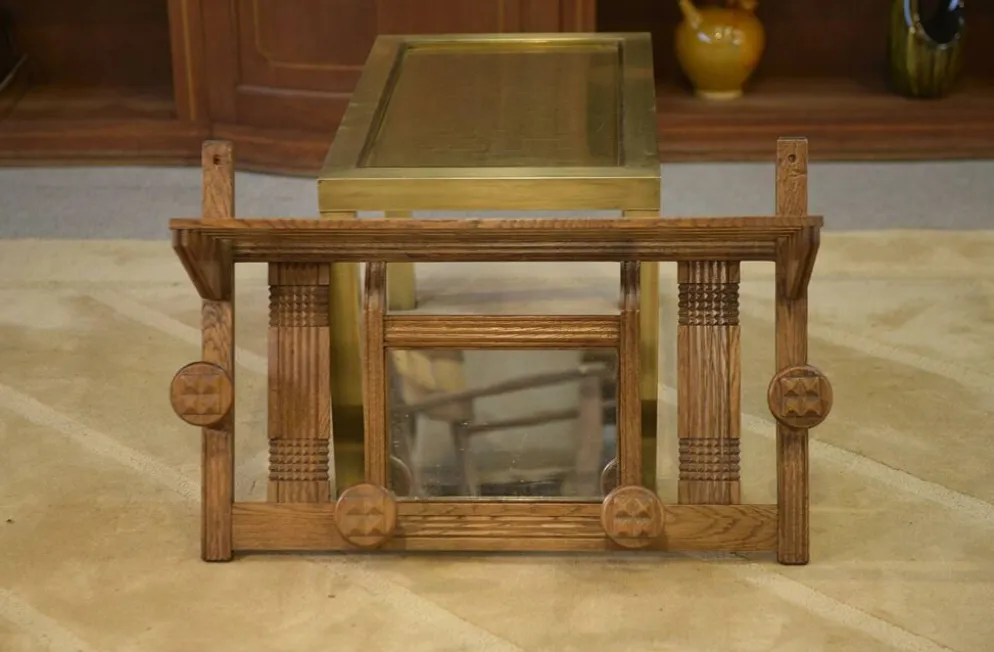 Portemanteau brutaliste en chêne 1950’s