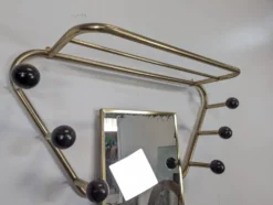 Porte manteau doré années 60