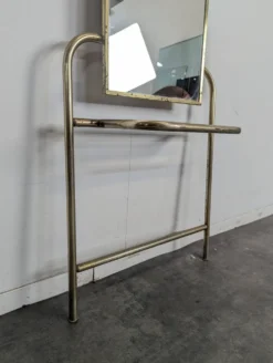Porte manteau doré années 60