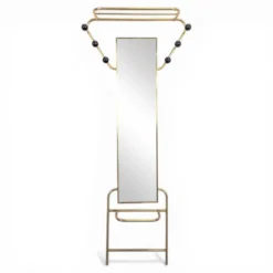 Porte manteau doré années 60