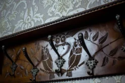 Porte-manteau en bois, années 1940