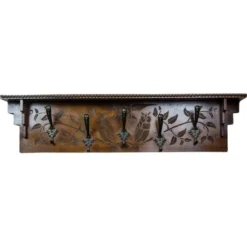 Porte-manteau en bois, années 1940