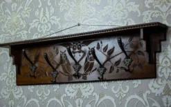 Porte-manteau en bois, années 1940