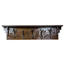 Porte-manteau en bois, années 1940