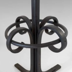 Porte-manteau en bois cintré antique et support à parapluie dans le style de Thonet, vers