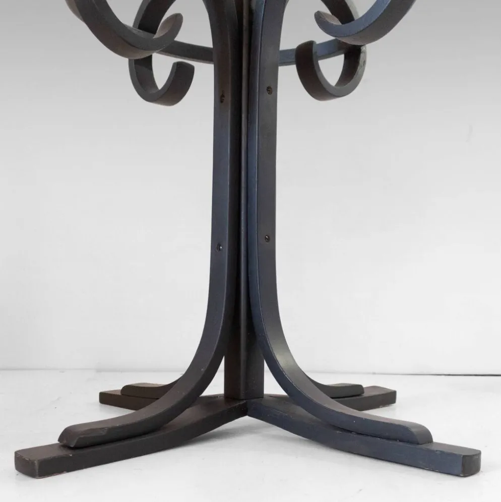 Porte-manteau en bois cintré antique et support à parapluie dans le style de Thonet, vers