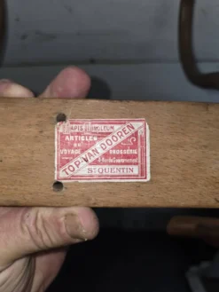 Porte manteau en bois courbé 2 patères, années 1920