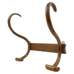 Porte manteau en bois courbé 2 patères, années 1920