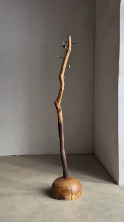 Porte-manteau en bois de chêne