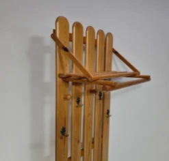 Porte-manteau en bois de pin largeur 60 hauteur 190 profondeur 30 cm