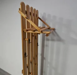 Porte-manteau en bois de pin largeur 60 hauteur 190 profondeur 30 cm