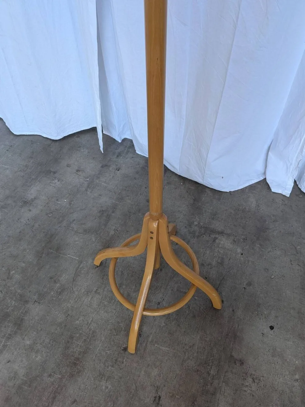 Porte-manteau en bois vintage, style Thonet, arbre à manteaux en bois