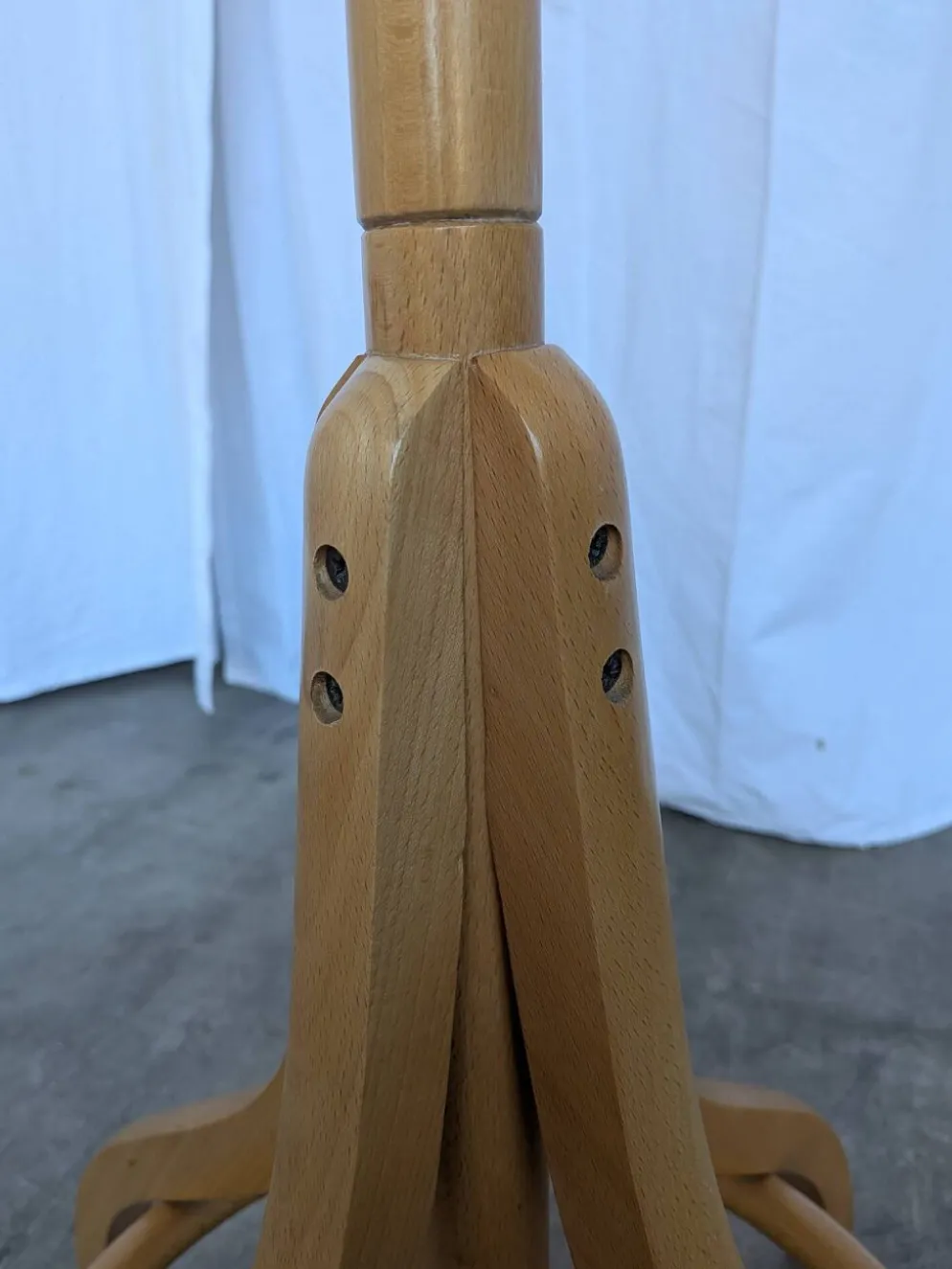 Porte-manteau en bois vintage, style Thonet, arbre à manteaux en bois