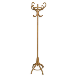 Porte-manteau en bois vintage, style Thonet, arbre à manteaux en bois