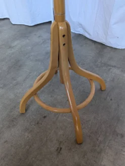 Porte-manteau en bois vintage, style Thonet, arbre à manteaux en bois