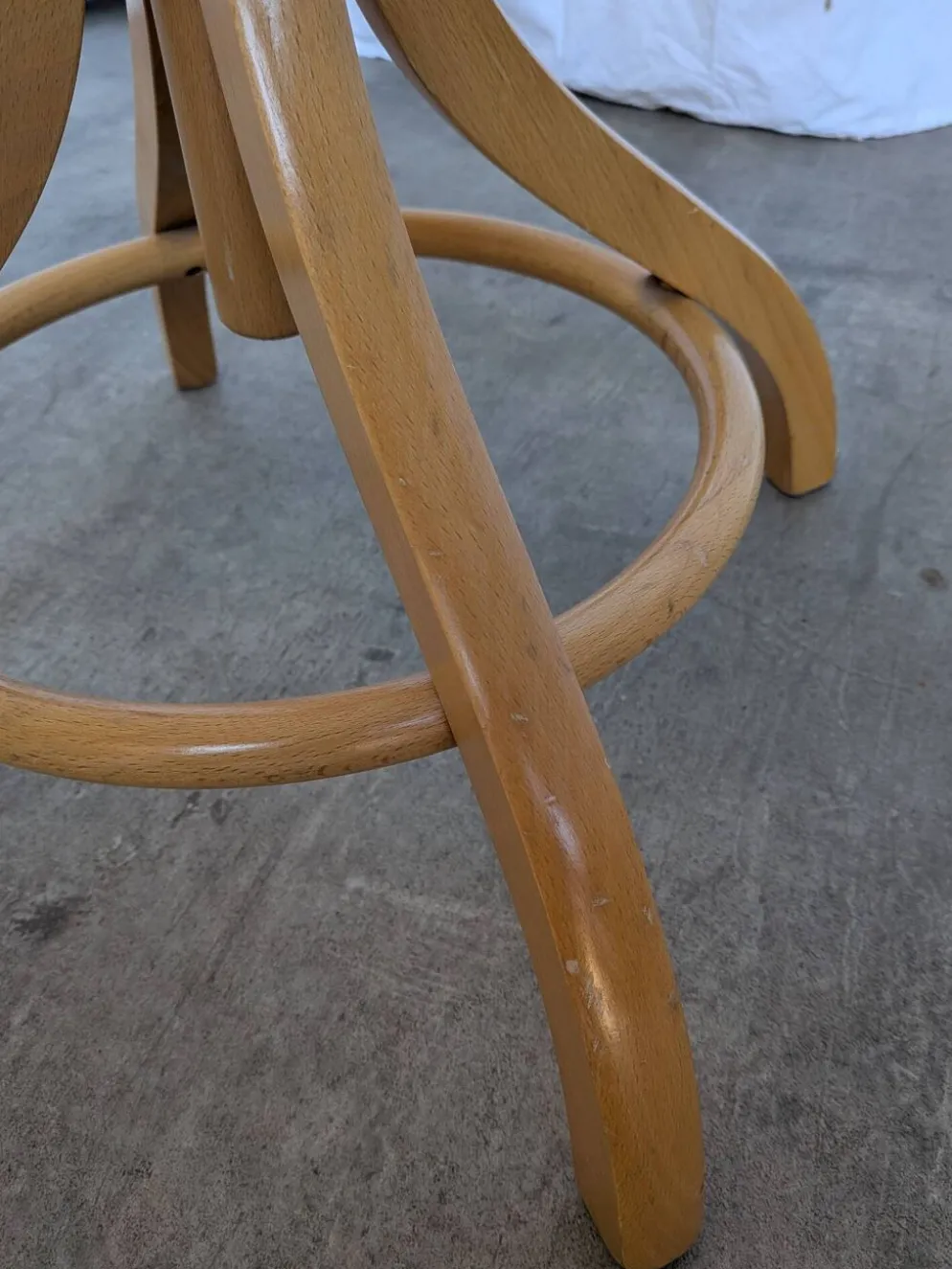 Porte-manteau en bois vintage, style Thonet, arbre à manteaux en bois