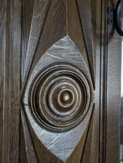 Porte manteau en chêne dans l'esprit de Dudouyt