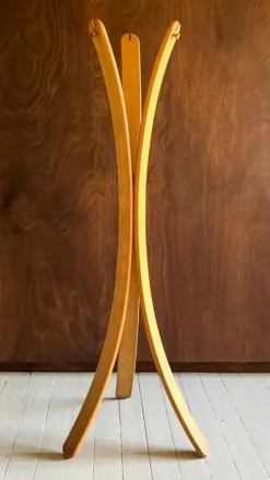 Porte-manteau en chêne à trois branches