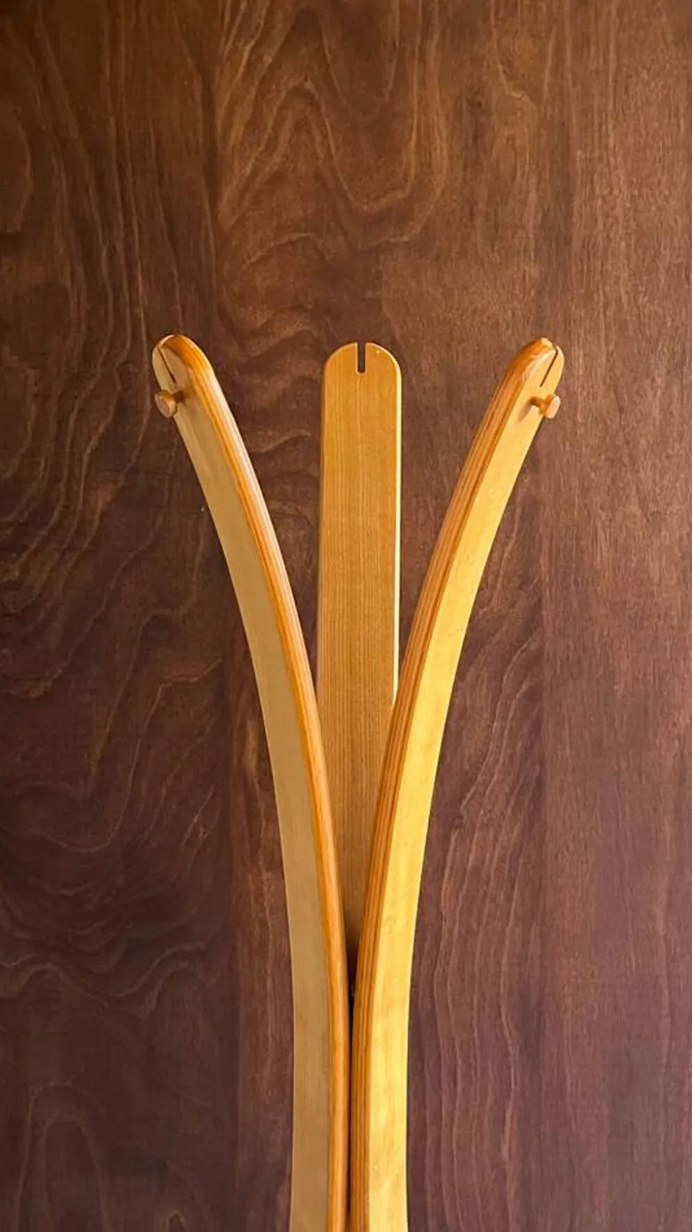 Porte-manteau en chêne à trois branches