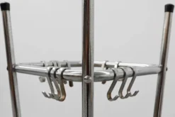 Porte-manteau en chrome par Tubax, Belgique, années 1950