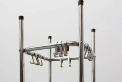 Porte-manteau en chrome par Tubax, Belgique, années 1950